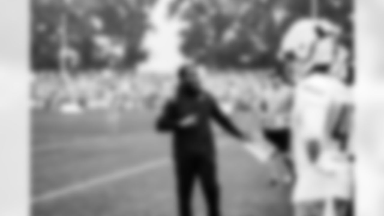Detroit Lions Linebackers Coach Kelvin Sheppard during Lions Training Camp at the Training Facility in Allen Park, MI on August 5, 2022. (Jeff Nguyen/Detroit Lions)