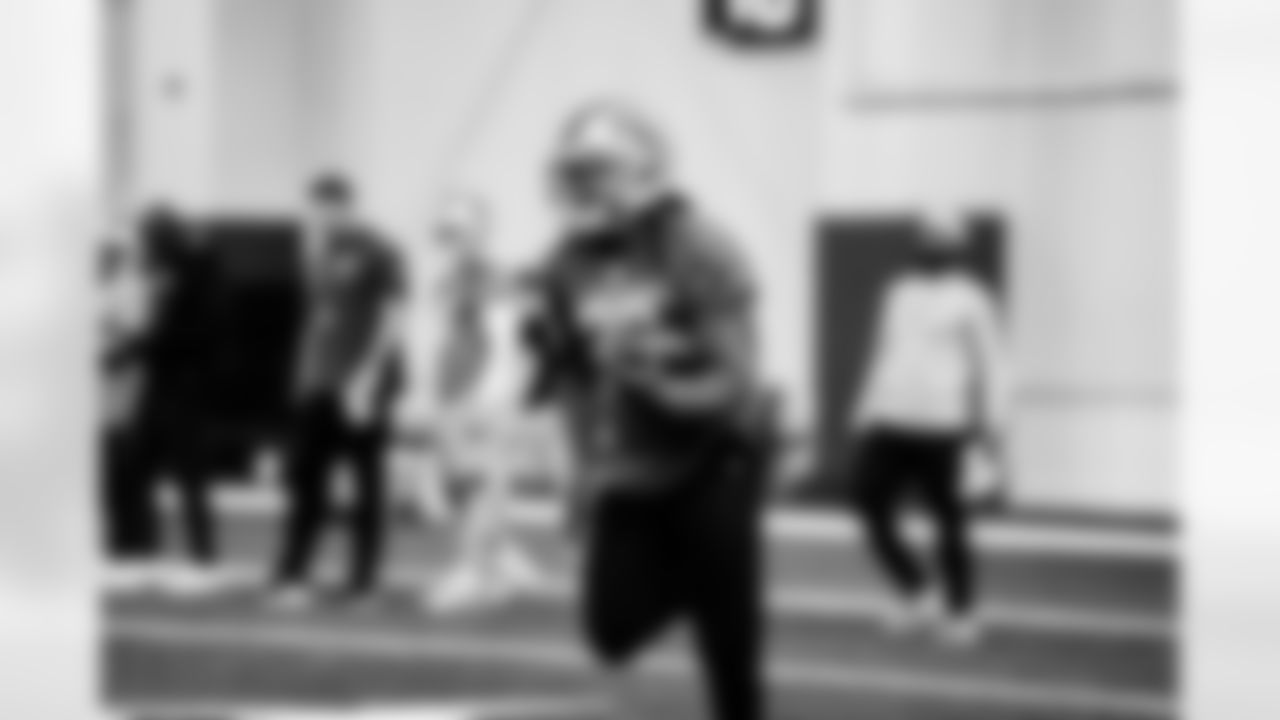 Detroit Lions running back Jamaal Williams (30) during Lions practice at the Training Facility in Allen Park, MI on September 24, 2021. (Jeff Nguyen/Detroit Lions)