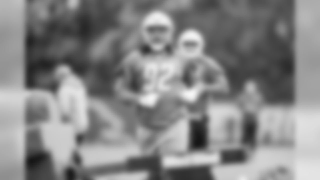 Detroit Lions defensive tackle P.J. Johnson (92) during Day 1 of OTAs on Monday, May 20, 2019 in Allen Park, Mich. (Detroit Lions via AP)