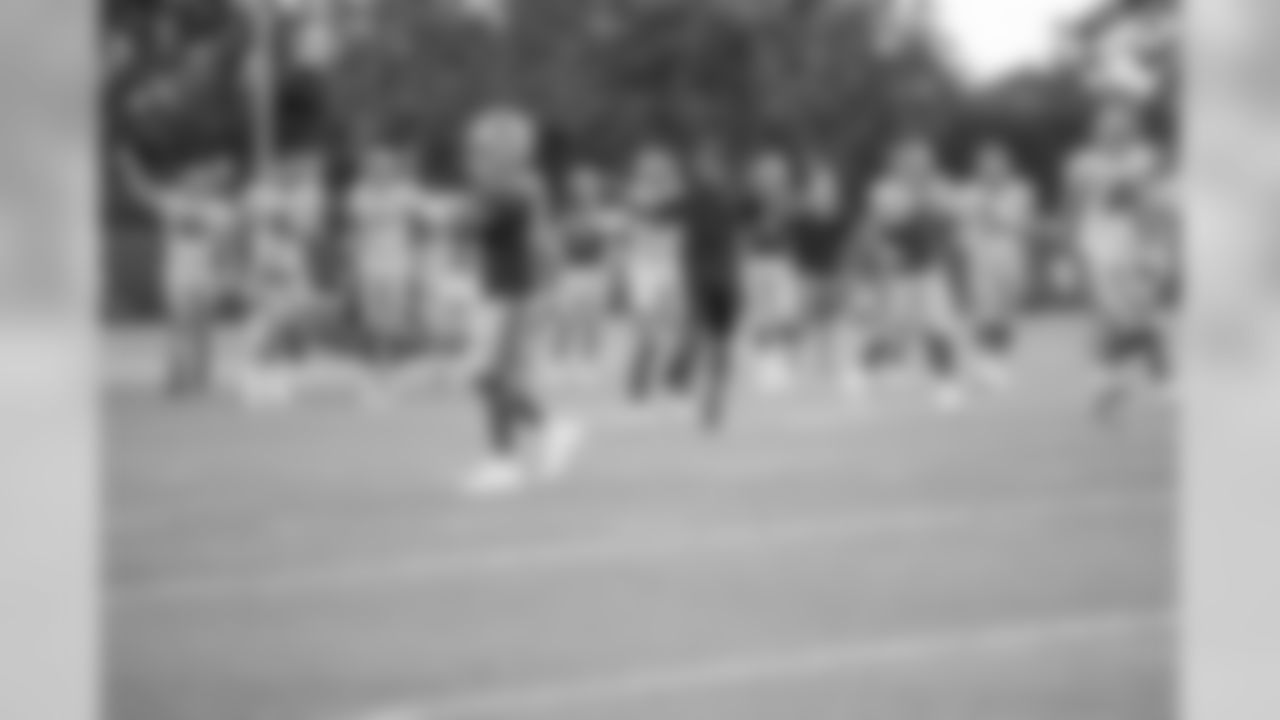 Detroit Lions offense celebrates a touchdown during Day 13 of 2019 Detroit Lions Training Camp presented by Rocket Mortgage on Saturday, Aug. 10, 2019 in Allen Park, Mich. (Detroit Lions via AP)