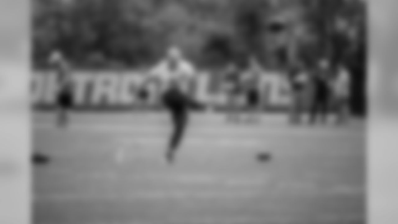 Detroit Lions kicker Matt Prater (5) during Day 1 of minicamp on Tuesday, June 4, 2019 in Allen Park, Mich. (Detroit Lions via AP)