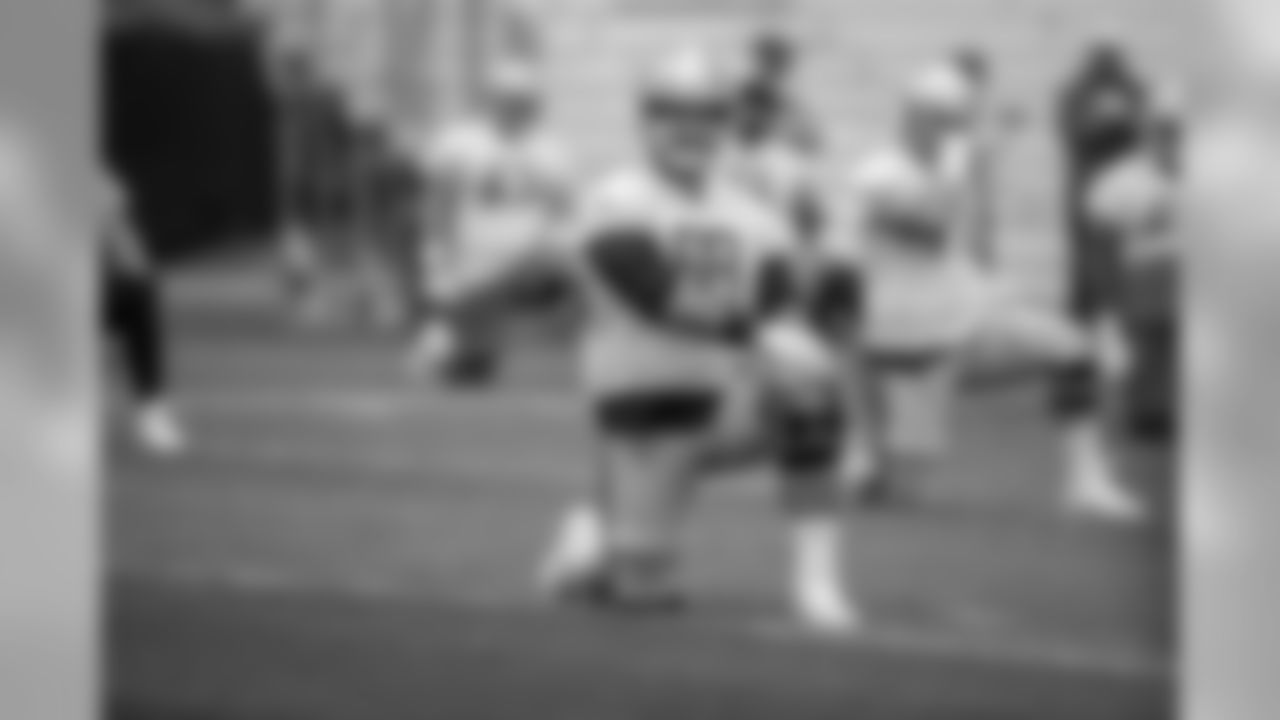Detroit Lions tackle Taylor Decker (68) during Day 2 of minicamp on Wednesday, June 5, 2019 in Allen Park, Mich. (Detroit Lions via AP)