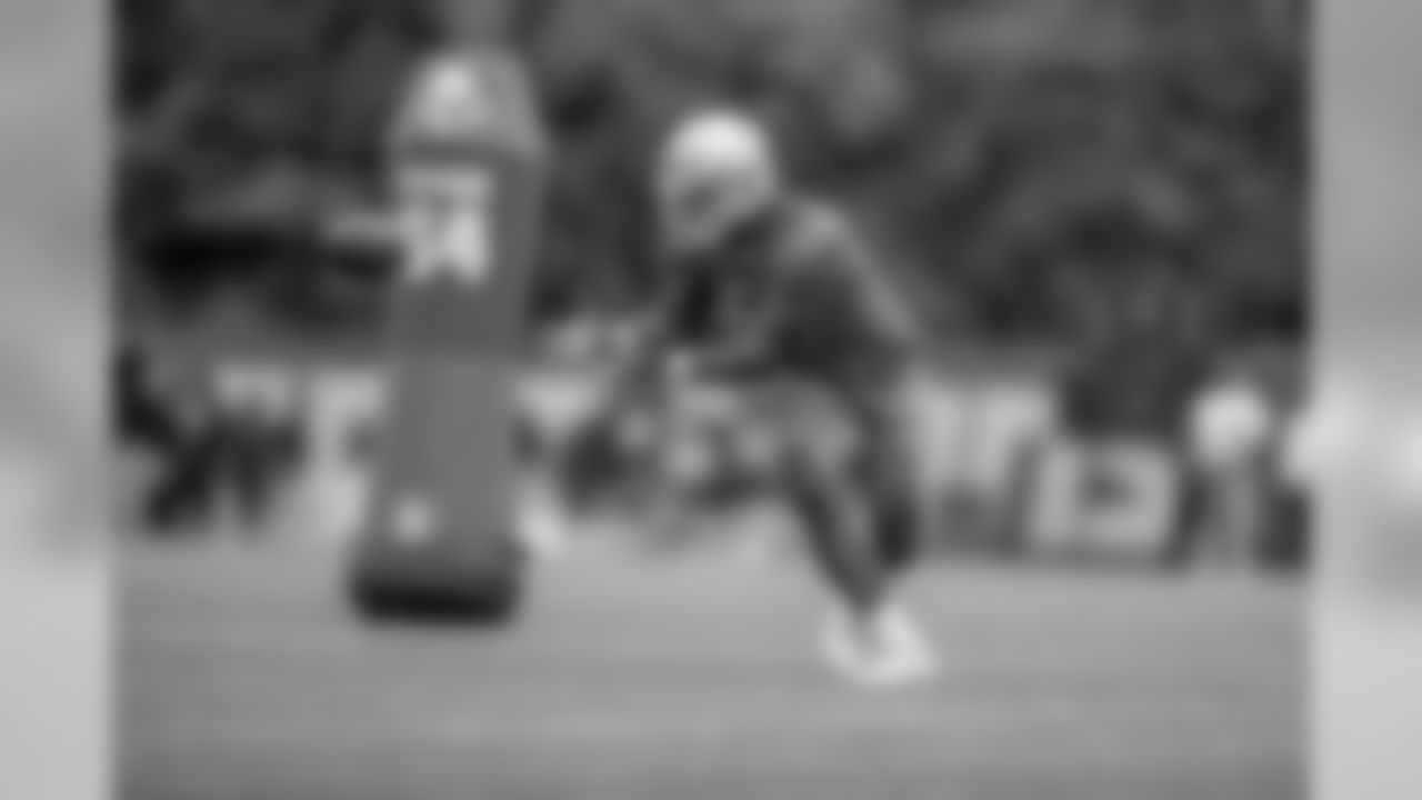 Detroit Lions linebacker Malik Carney (53) during Day 3 of minicamp on Thursday, June 6, 2019 in Allen Park, Mich. (Detroit Lions via AP)