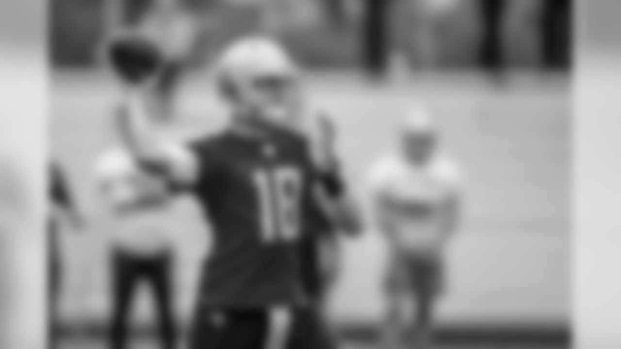 Detroit Lions quarterback Connor Cook (18) during Day 3 of minicamp on Thursday, June 6, 2019 in Allen Park, Mich. (Detroit Lions via AP)