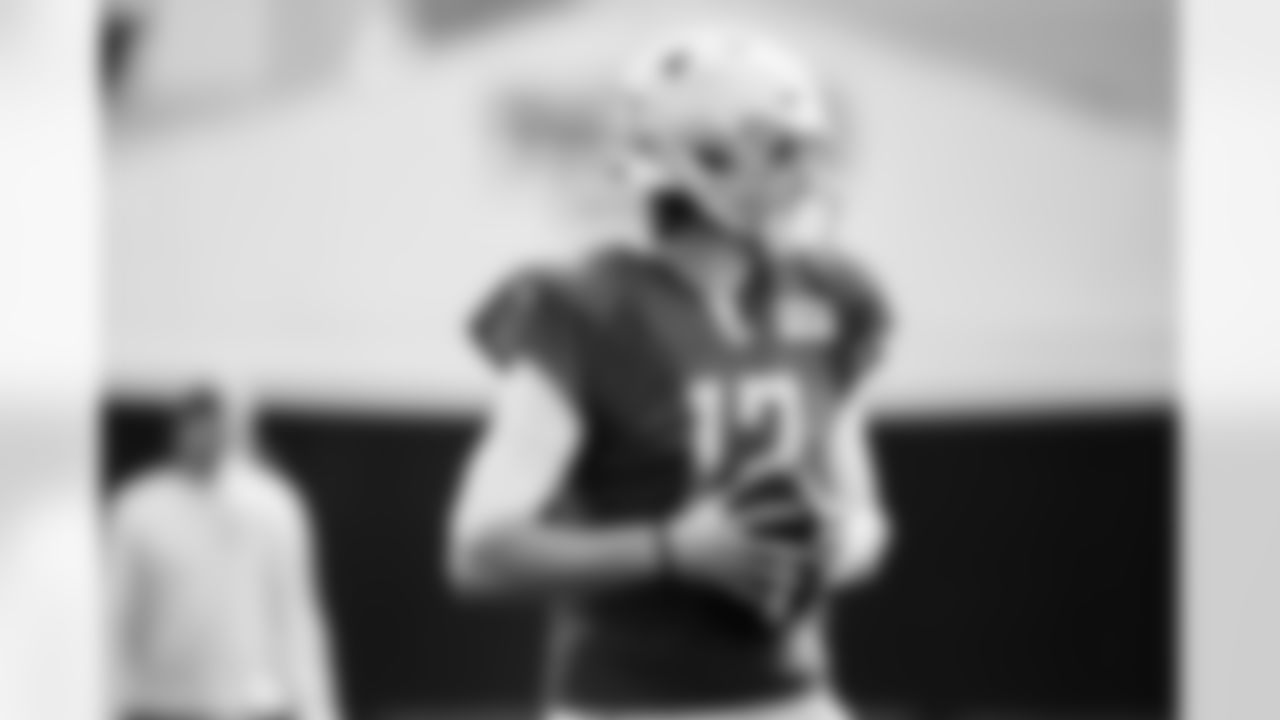 Detroit Lions quarterback Tim Boyle (12) during Lions Training Camp at the Training Facility in Allen Park, MI on August 6th, 2021. (Jeff Nguyen/Detroit Lions)