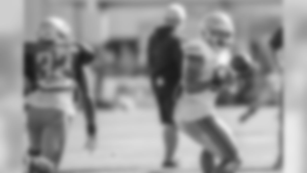 Detroit Lions running back Ty Johnson (38) during Day five of Detroit Lions Training Camp presented by Rocket Mortgage on Tuesday, July 30, 2019 in Allen Park, Mich.