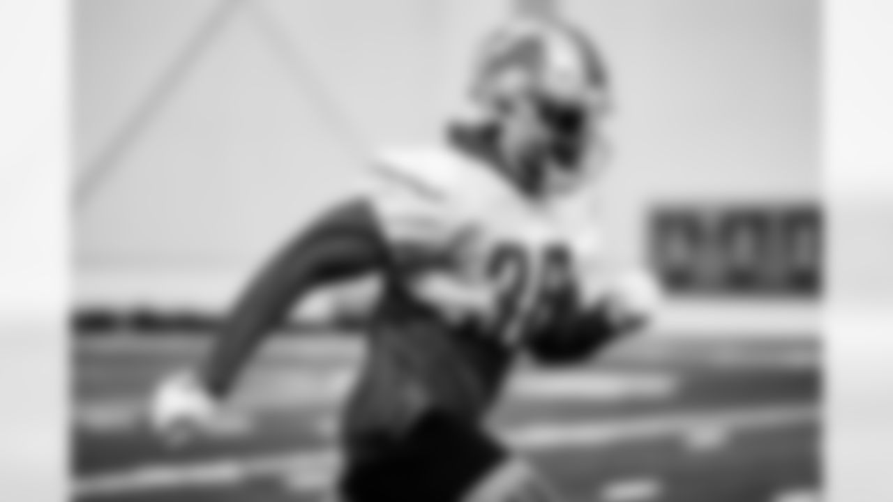 Detroit Lions cornerback Corey Ballentine (36) during Lions practice at the Training Facility in Allen Park, MI on October 7, 2021. (Jeff Nguyen/Detroit Lions)
