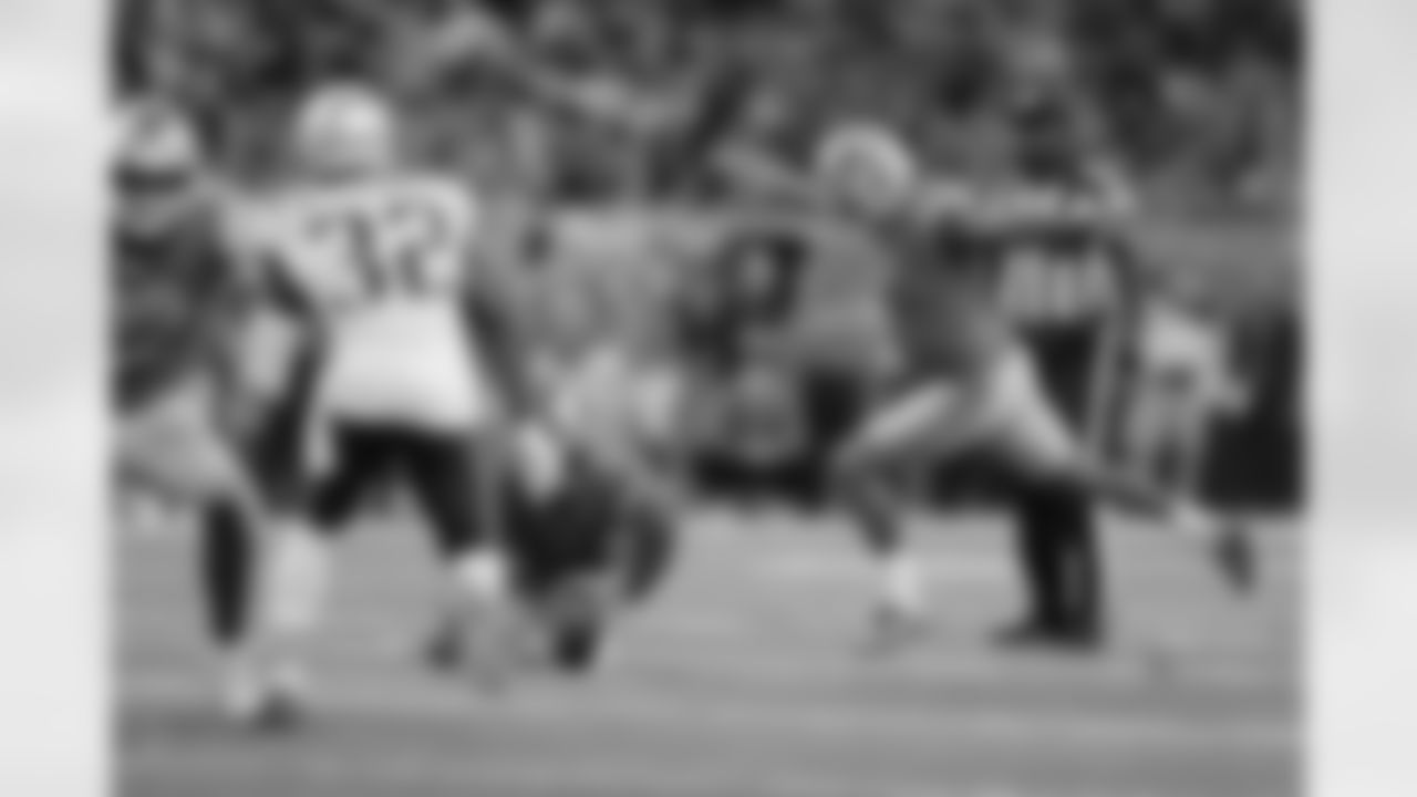 Detroit Lions kicker Matt Prater (5) during a NFL football game against the New England Patriots on Sunday, Sept. 23, 2018 in Detroit. (Detroit Lions via AP).