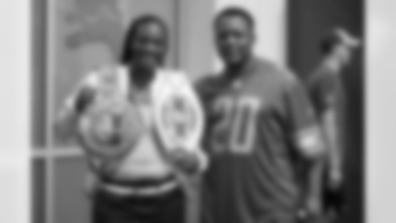 Claressa Shields and Barry Sanders