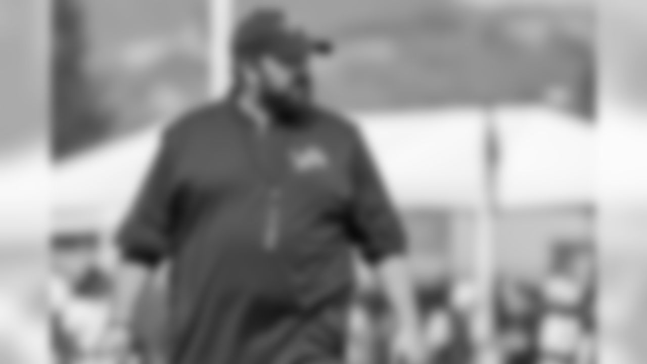 Detroit Lions head coach Matt Patricia during training camp practice on Tuesday, Aug. 7, 2018 in Napa, Calif. (Detroit Lions via AP)