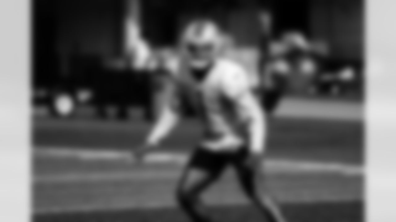 Detroit Lions cornerback Cameron Sutton (1) during practice at the Lions training facility in Allen Park, MI on October 11, 2023. (Jeff Nguyen/Detroit Lions)