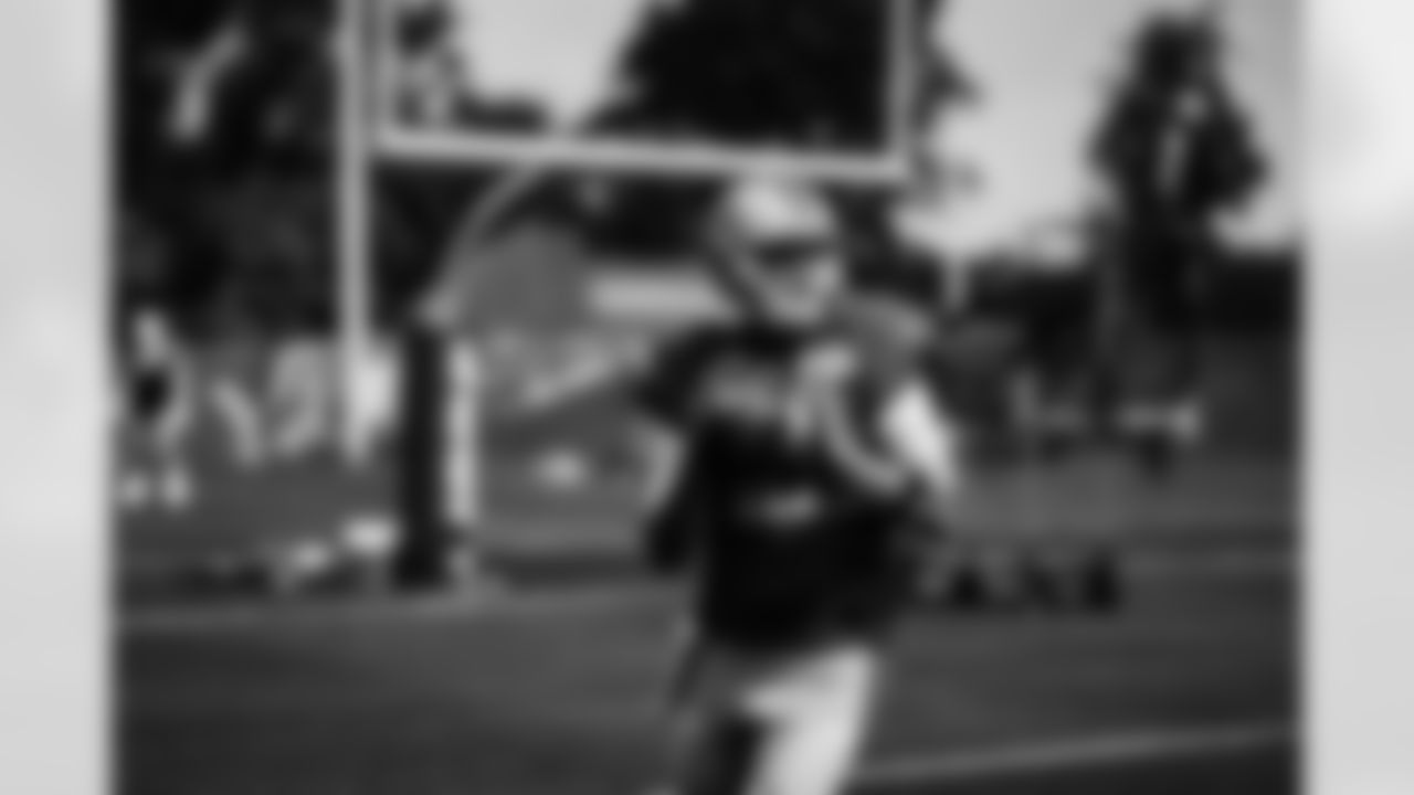 Detroit Lions quarterback Jared Goff (16) during Lions practice at the Training Facility in Allen Park, MI on August 24, 2021. (Jeff Nguyen/Detroit Lions)