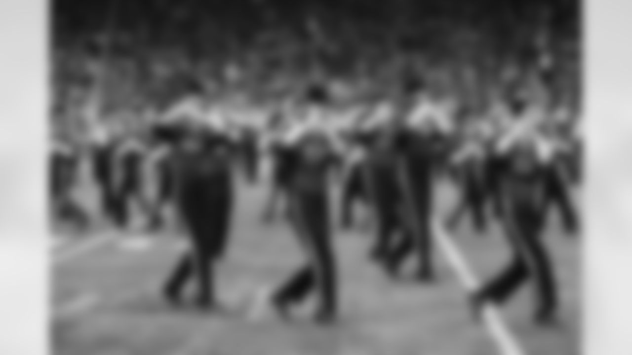 Central Michigan University Marching Band performs at halftime during a NFL football game against the New York Jets on Monday, Sept. 10, 2018 in Detroit. (Detroit Lions via AP).