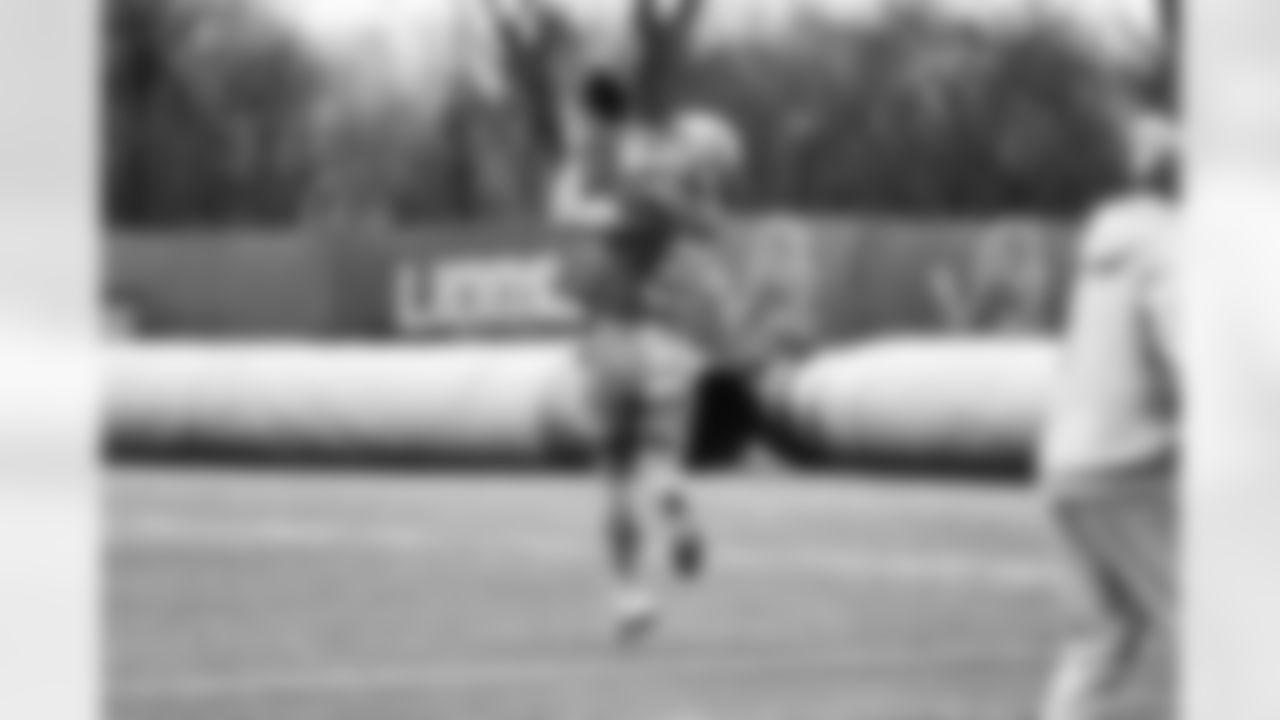 Detroit Lions tight end Brock Wright (89) during practice at the Lions Training Facility in Allen Park, MI on January 6, 2023. (Josh Mandujano/Detroit Lions)