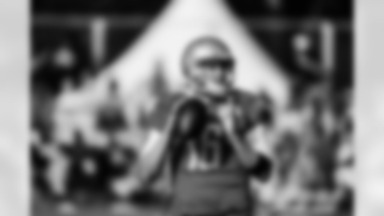 Detroit Lions quarterback Jared Goff (16) during Lions Training Camp at the Training Facility in Allen Park, MI on August 6th, 2021. (Jeff Nguyen/Detroit Lions)