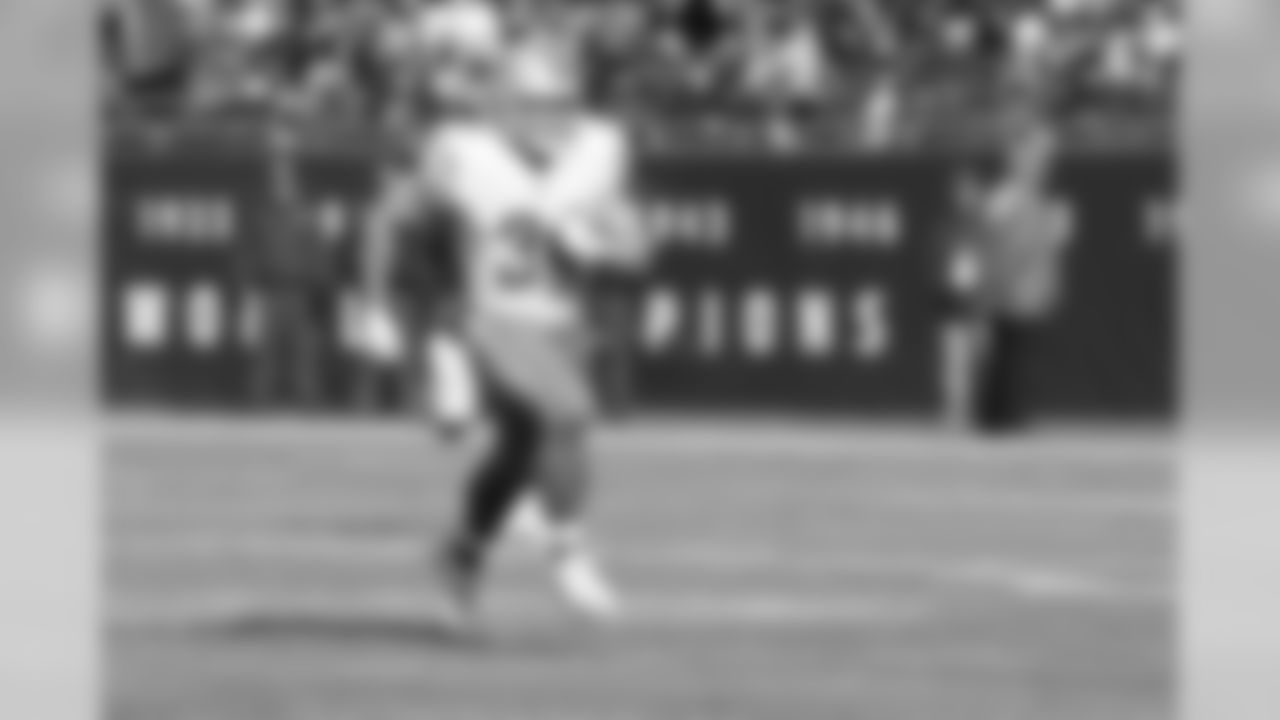 Detroit Lions running back Zach Zenner (34) on special temas during a NFL football game against the Chicago Bears on Sunday, Nov. 11, 2018 in Chicago. (Detroit Lions via AP).
