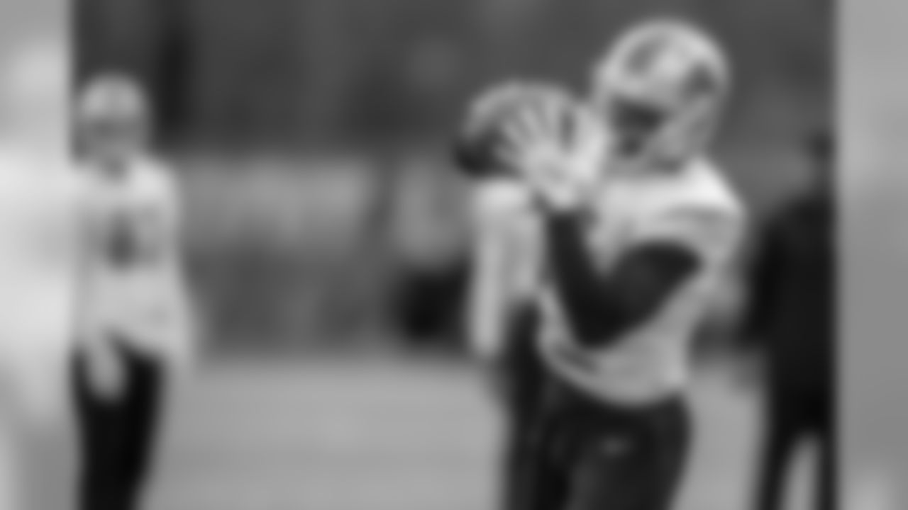 Detroit Lions wide receiver Andy Jones (17) during practice at the Detroit Lions training facility on Friday, Dec. 28, 2018 in Allen Park, Mich. (Detroit Lions via AP)
