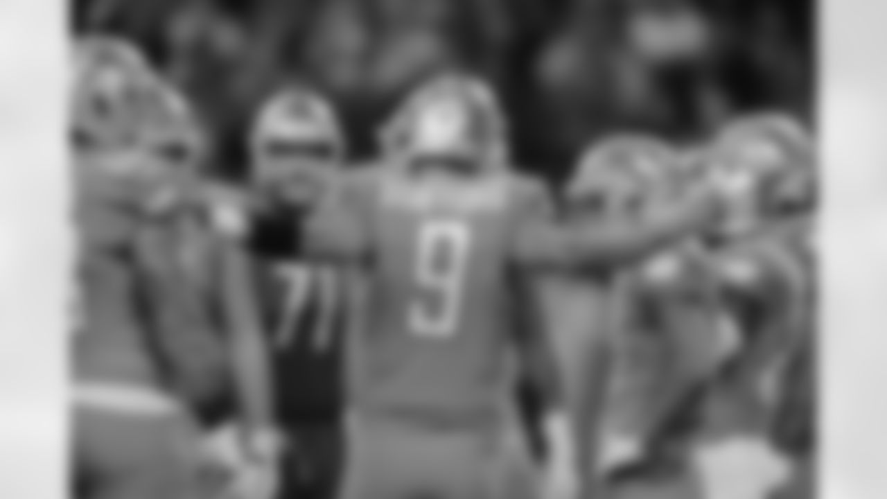 Detroit Lions quarterback Matthew Stafford (9) during a NFL football game against the Carolina Panthers on Sunday, Nov. 18, 2018 in Detroit. (Detroit Lions via AP).