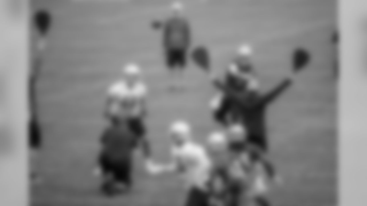 Detroit Lions quarterback Tom Savage (3) during Day 3 of minicamp on Thursday, June 6, 2019 in Allen Park, Mich. (Detroit Lions via AP)