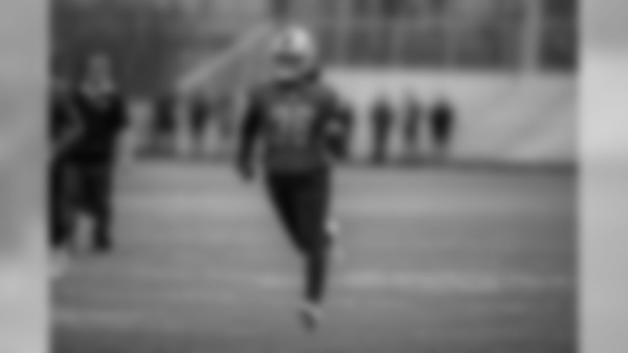 Detroit Lions cornerback Andre Chachere (36) during practice at the Detroit Lions training facility on Friday, Dec. 28, 2018 in Allen Park, Mich. (Detroit Lions via AP)