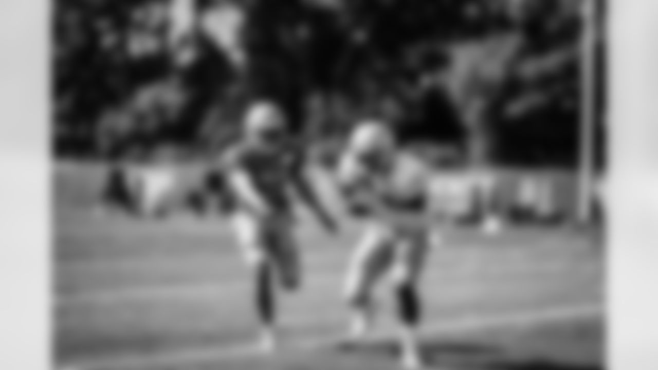 Detroit Lions wide receiver Quintez Cephus (87) Detroit Lions cornerback Dee Virgin (30) during training camp practice at the Training Facility in Allen Park, MI on August 21, 2020. (Jeff Nguyen/Detroit Lions)