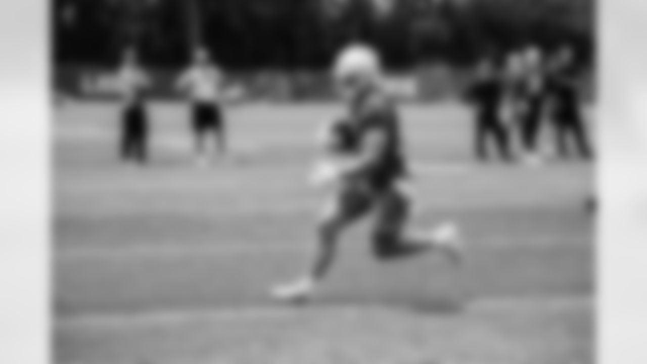Detroit Lions tight end Brock Wright (89) during minicamp at the Lions Training Facility in Allen Park, MI on June 8, 2023. (Jeff Nguyen/Detroit Lions)