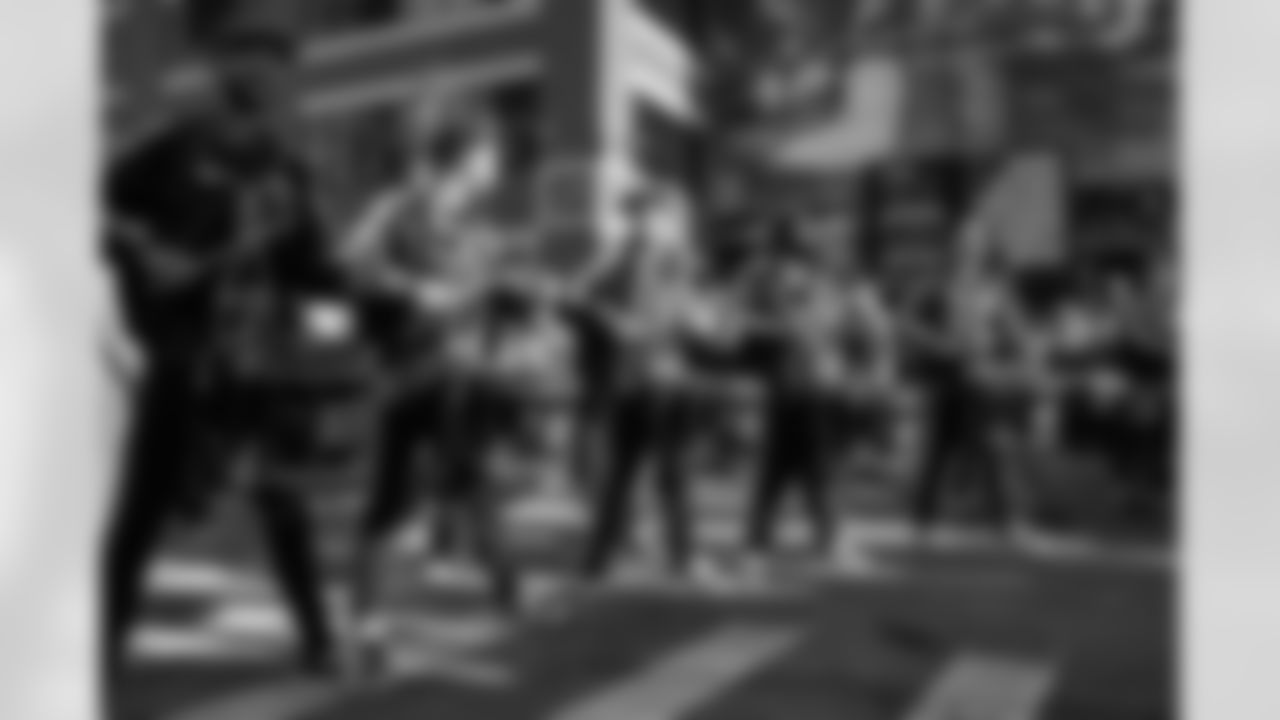 Honolulu Boom preforming in Pride Plaza before a NFL football game against the Buffalo Bills on Thursday, November 24, 2022 in Detroit, MI. (Joshua Hanford/Detroit Lions).