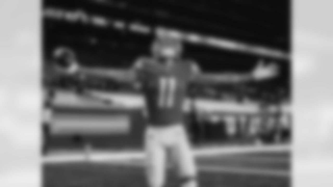 Detroit Lions wide receiver Marvin Jones Jr. (11) scores his second touchdown of the game during an NFL football game against the Minnesota Vikings on Sunday, Jan. 3, 2021 in Detroit, MI. (Detroit Lions via AP).