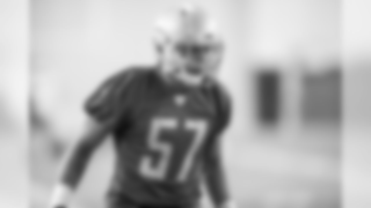 Detroit Lions linebacker Anthony Pittman (57) during Day 2 of rookie minicamp on Saturday, May 11, 2019 in Allen Park, Mich. (Detroit Lions via AP)