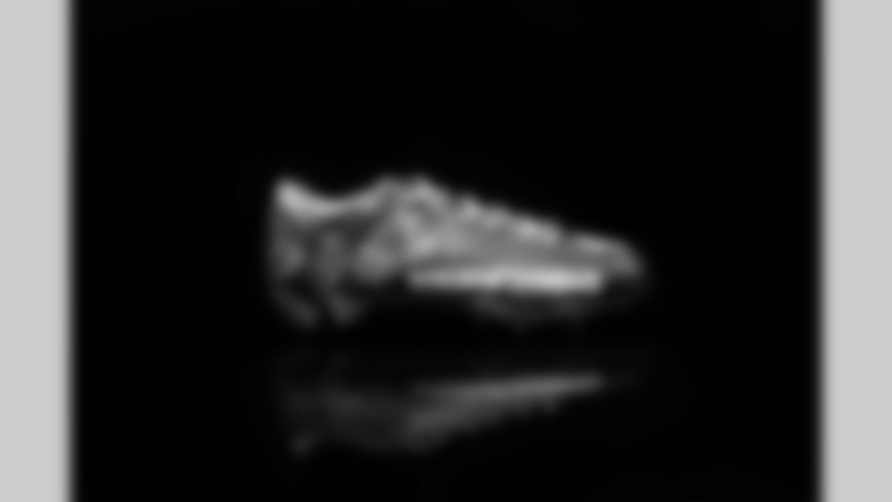 Cleats belonging to Detroit Lions safety Tracy Walker (21) for the My Cause My Cleats initiative, shot in Allen Park MI on November 19, 2021. (Jeff Nguyen/Detroit Lions)