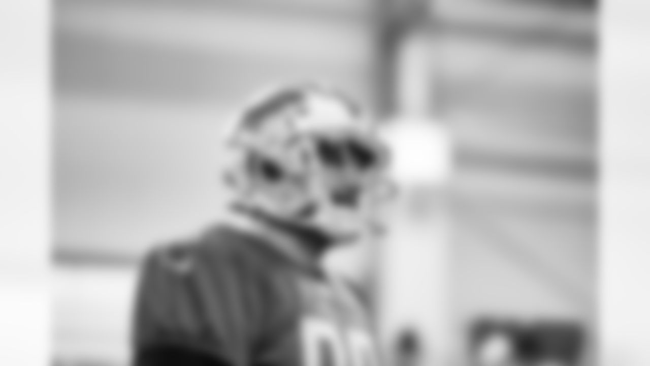 Detroit Lions tight end Brock Wright (89) during practice at the Lions Training Facility in Allen Park, MI on November 18, 2022. (Jeff Nguyen/Detroit Lions)