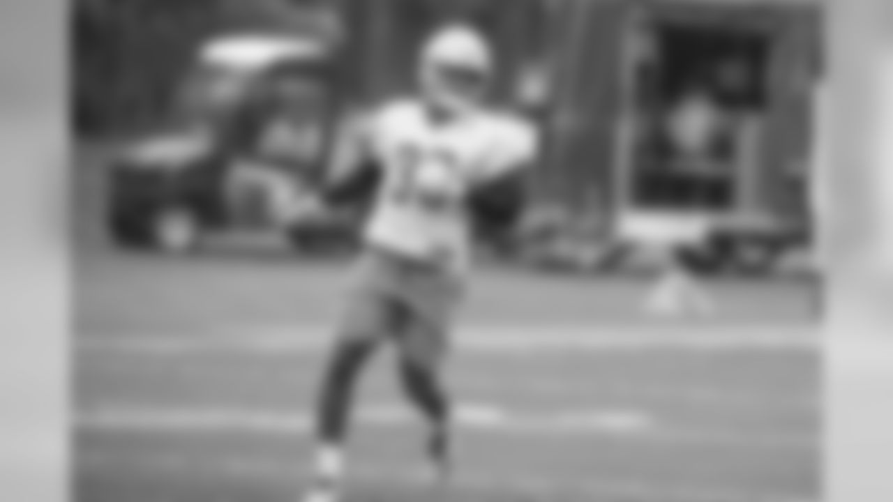 Detroit Lions running back Kerryon Johnson (33) during Day 4 of OTAs on Wednesday, May 29, 2019 in Allen Park, Mich. (Detroit Lions via AP)