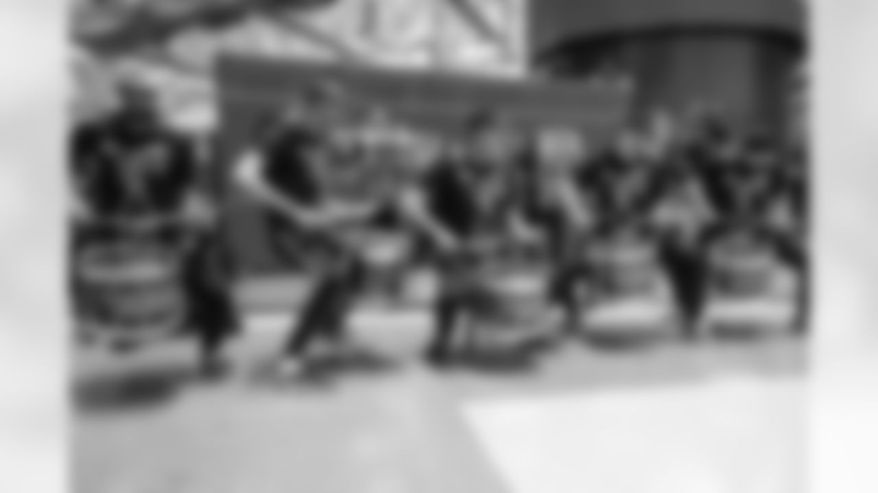 Detroit Lions Drumline, Honolulu Boom, perform during a NFL football game against the Chicago Bears on Sunday, January 1, 2023 in Detroit, MI. (Mike Ferdinande/Detroit Lions).