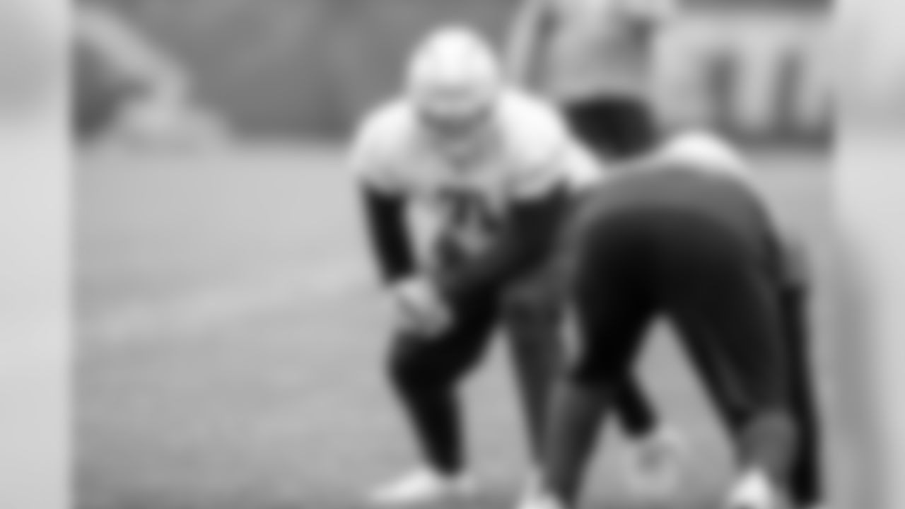Detroit Lions tackle Rick Wagner (71) during Day 1 of OTAs on Monday, May 20, 2019 in Allen Park, Mich. (Detroit Lions via AP)
