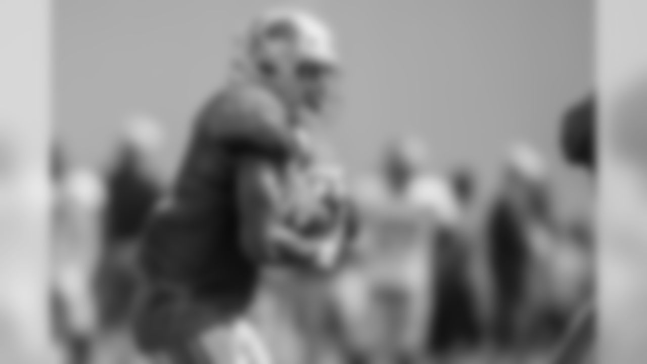 Detroit Lions running back Kerryon Johnson (33) during training camp practice on Wednesday, Aug. 15, 2018 in Allen Park, Mich. (Detroit Lions via AP)