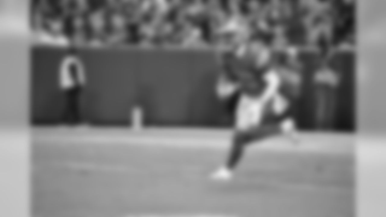 Detroit Lions cornerback Jamal Agnew (39) fields a kickoff during a NFL football game against the Green Bay Packers Monday, Oct. 14, 2019 in Green Bay, Wis. (Detroit Lions via AP).