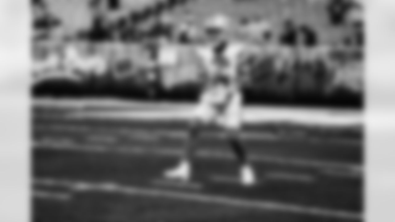 Detroit Lions wide receiver Amon-Ra St. Brown (14) during a NFL football game against the Cleveland Browns on Sunday, November 21, 2021 in Cleveland, OH. (Jeff Nguyen/Detroit Lions).