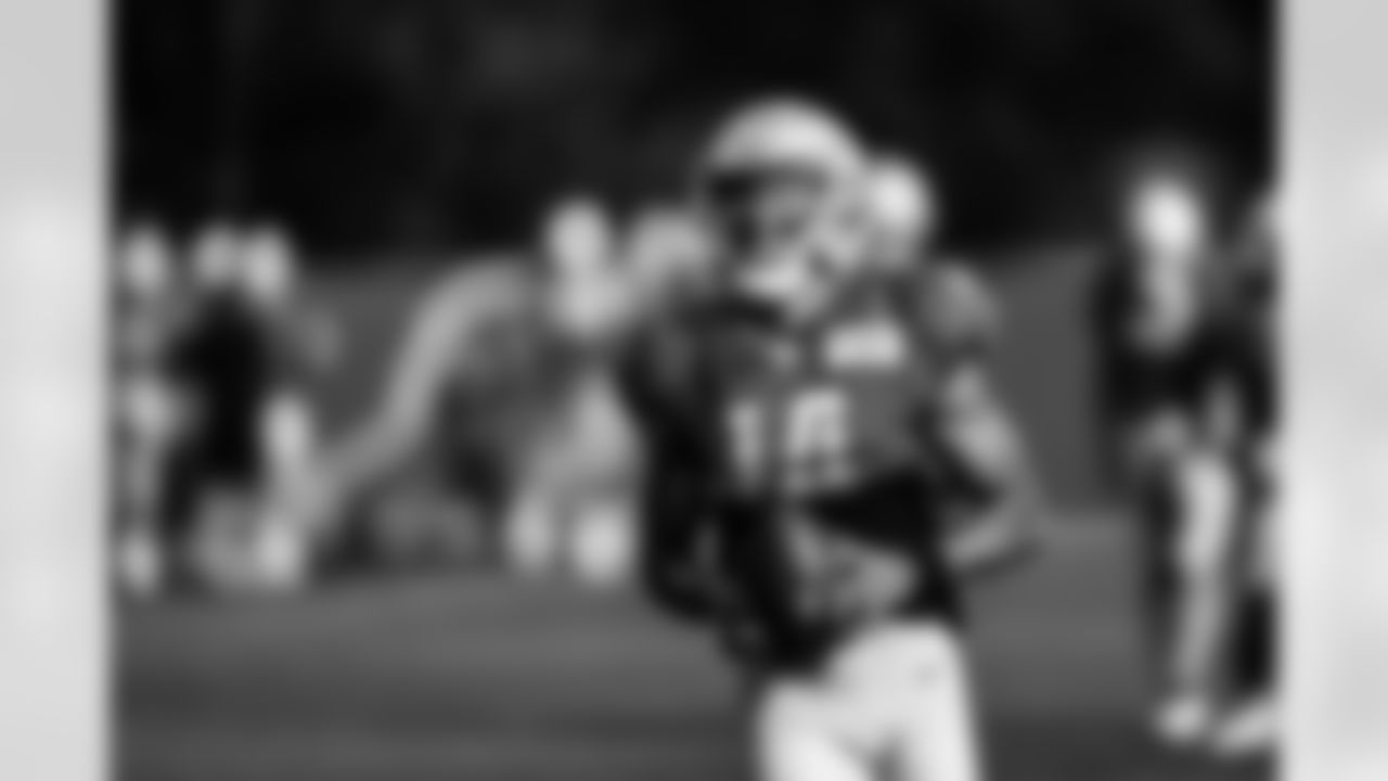 Detroit Lions wide receiver Amon-Ra St. Brown (14) during Lions Training Camp at the Training Facility in Allen Park, MI on August 6th, 2021. (Jeff Nguyen/Detroit Lions)