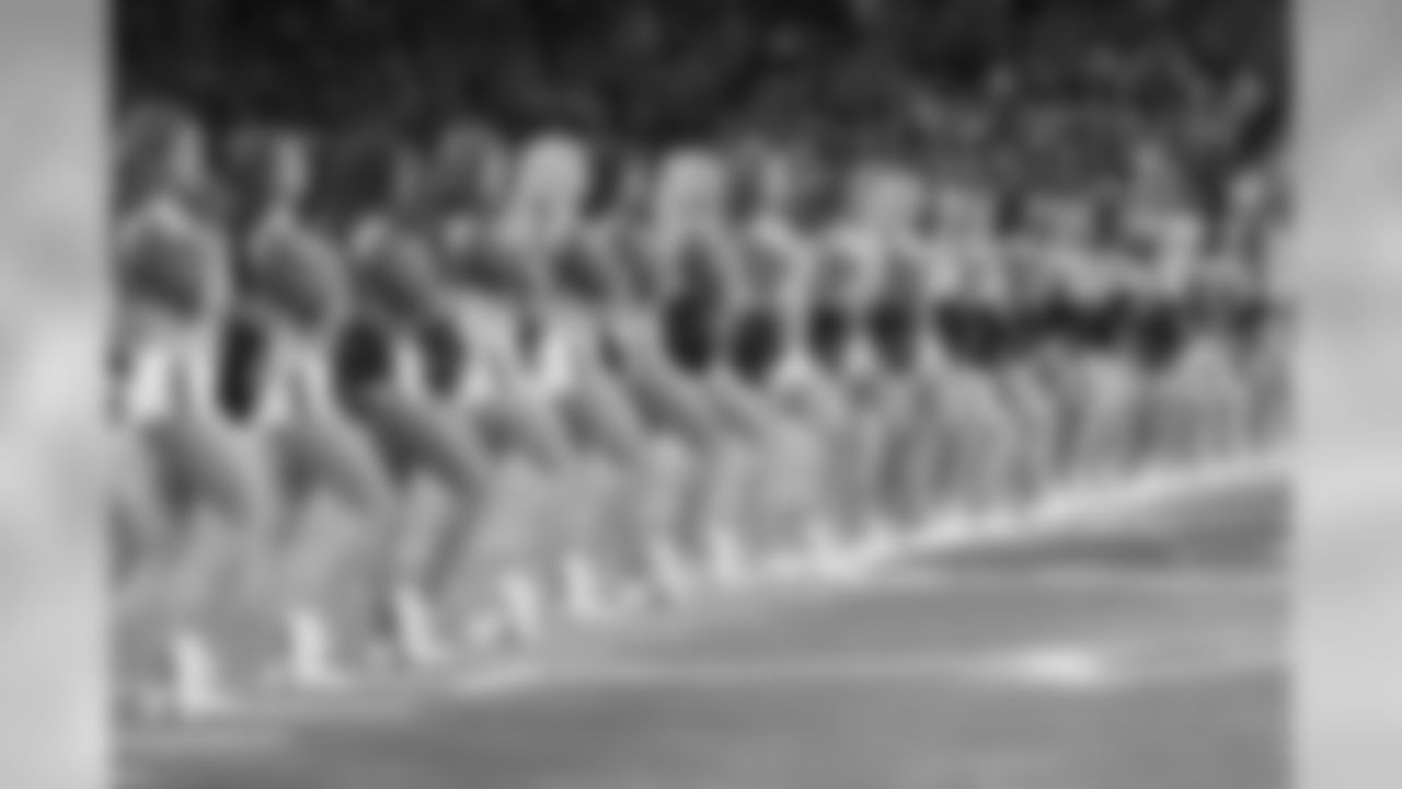 Detroit Lions cheerleaders perform during a NFL football game against the Minnesota Vikings on Sunday, Dec. 23, 2018 in Detroit. (Detroit Lions via AP).