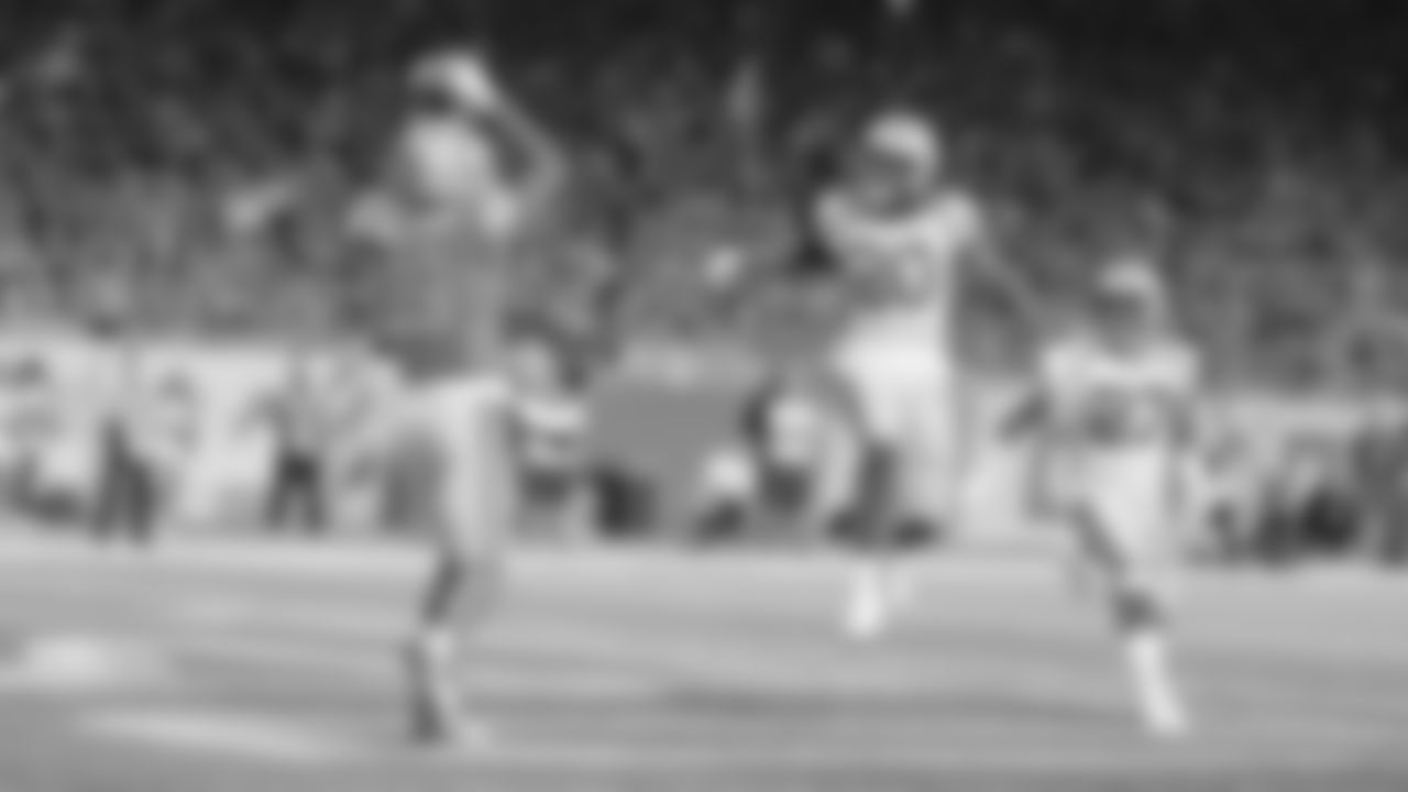 Detroit Lions wide receiver Kenny Golladay (19) catches a touchdown during a NFL football game against the Green Bay Packers on Sunday, Oct. 7, 2018 in Detroit. (Detroit Lions via AP).