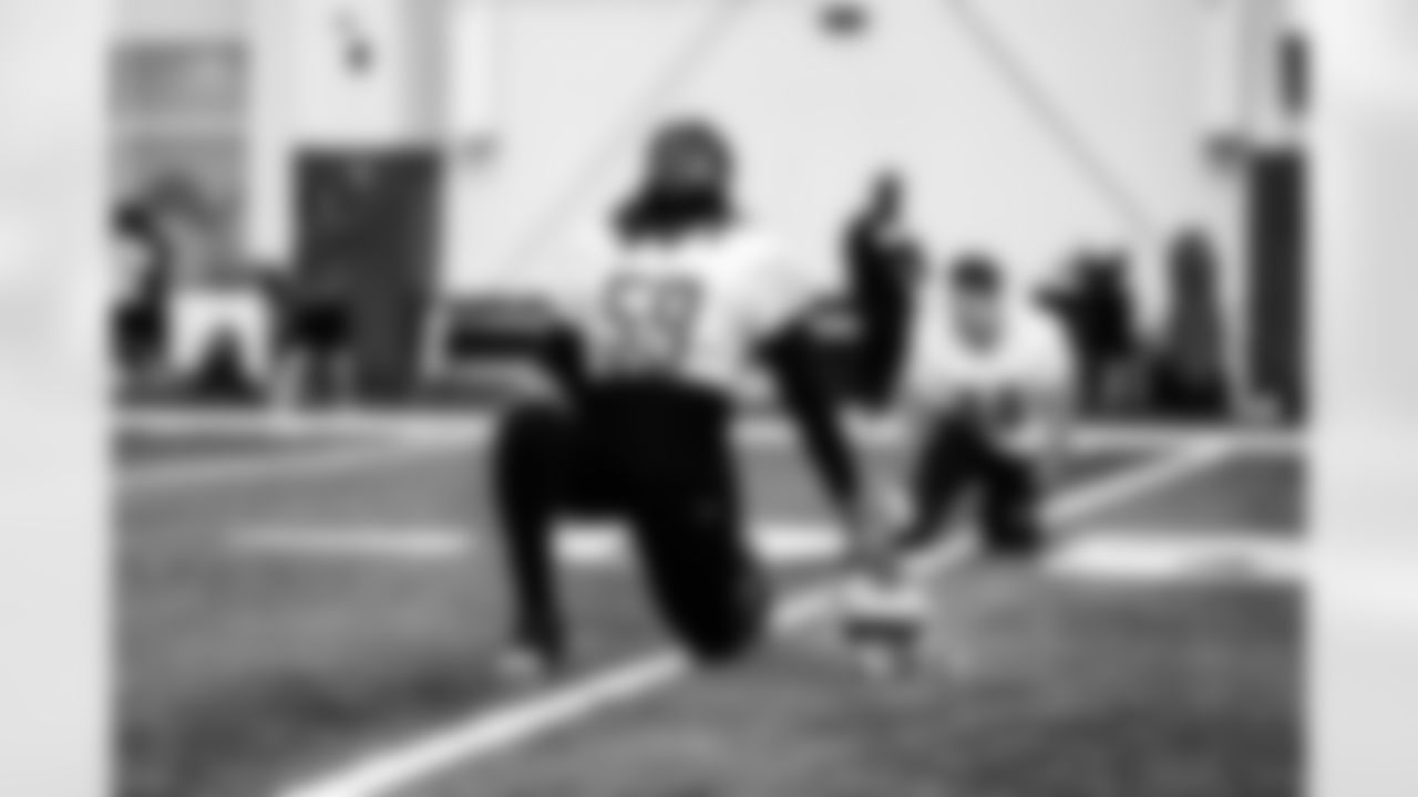 Detroit Lions linebacker James Houston (59) during practice at the Lions Training Facility in Allen Park, MI on November 4, 2022. (Jeff Nguyen/Detroit Lions)