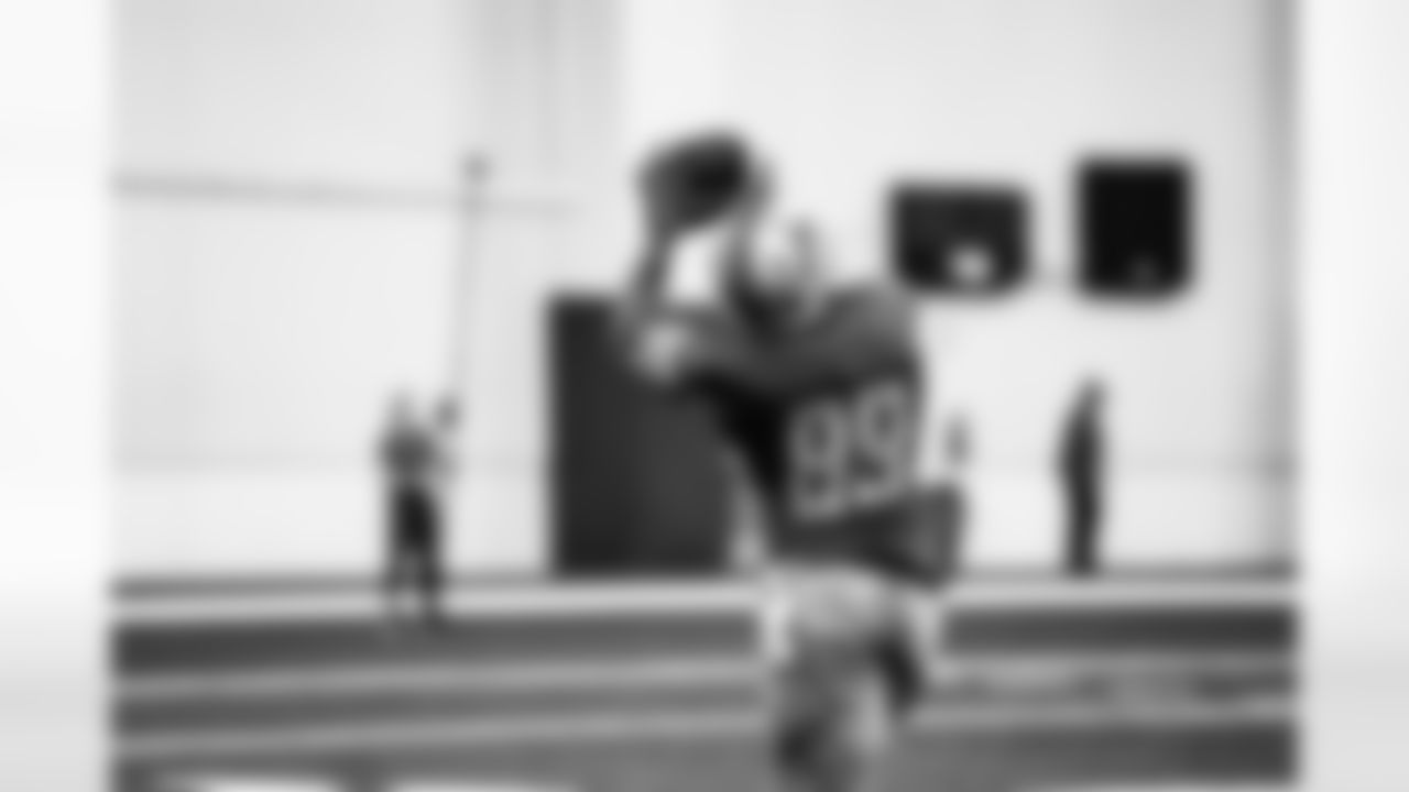 Detroit Lions tight end Brock Wright (89) during practice at the Lions training facility in Allen Park, MI on September 5, 2023. (Jeff Nguyen/Detroit Lions)