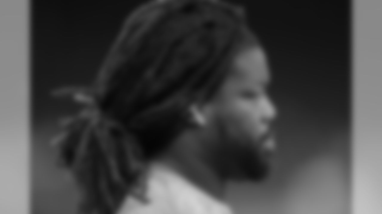 Detroit Lions defensive tackle Damon Harrison (98) warms up before a NFL football game against the Chicago Bears on Thursday, Nov. 22, 2018 in Detroit. (Detroit Lions via AP).