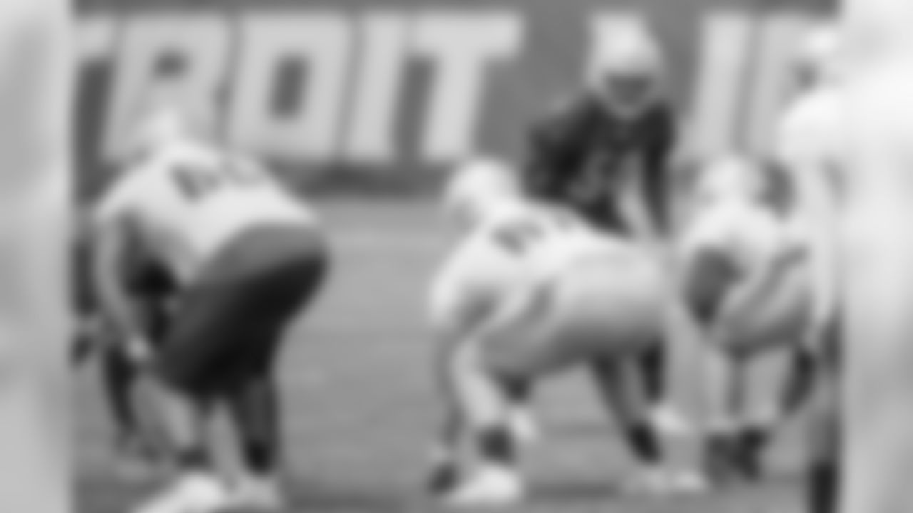 Detroit Lions linebacker Steve Longa (54) during an OTA practice at the Detroit Lions training facility on Thursday, May 31, 2018 in Allen Park, Mich. (Detroit Lions via AP)