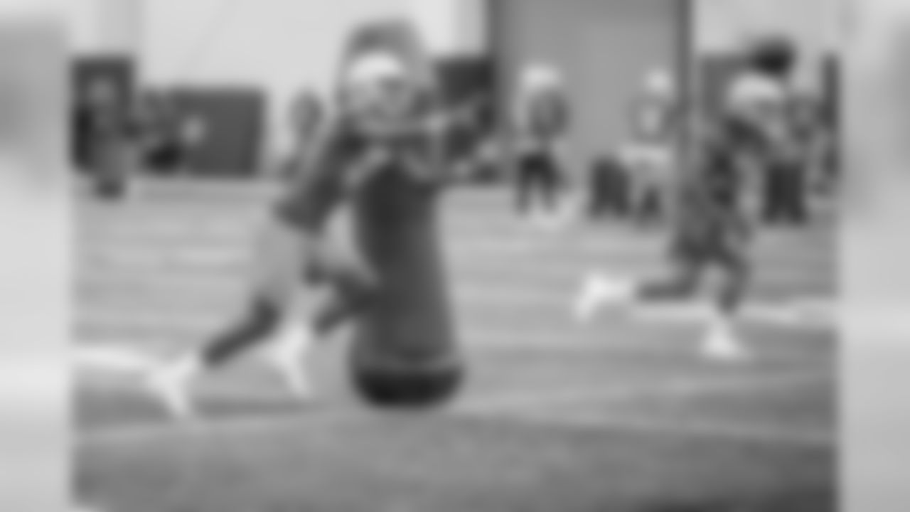 Detroit Lions cornerback Amani Oruwariye (46) during Day 2 of rookie minicamp on Saturday, May 11, 2019 in Allen Park, Mich. (Detroit Lions via AP)