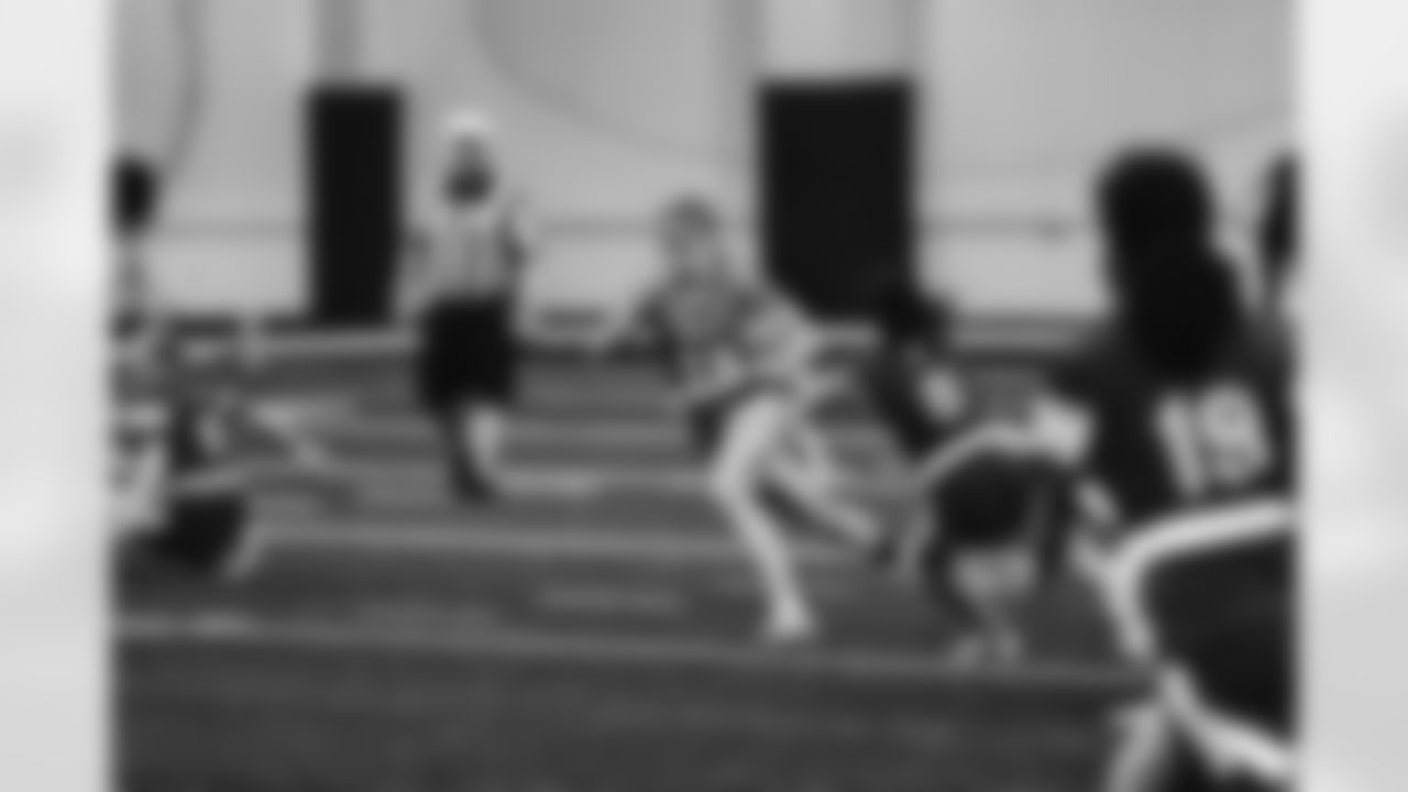2023 Michigan Girls High School Flag Football Pilot League Week 3 at Detroit Lions HQ & Training Facility Sunday May 21 2023 in Allen Park, MI. (Carl Jones II/Detroit Lions).