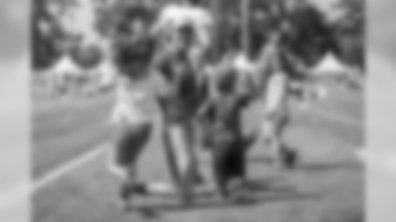 Detroit Lions quarterback Matt Cassel and his family following training camp practice on Sunday, July 29, 2018 in Allen Park, Mich. (Detroit Lions via AP)