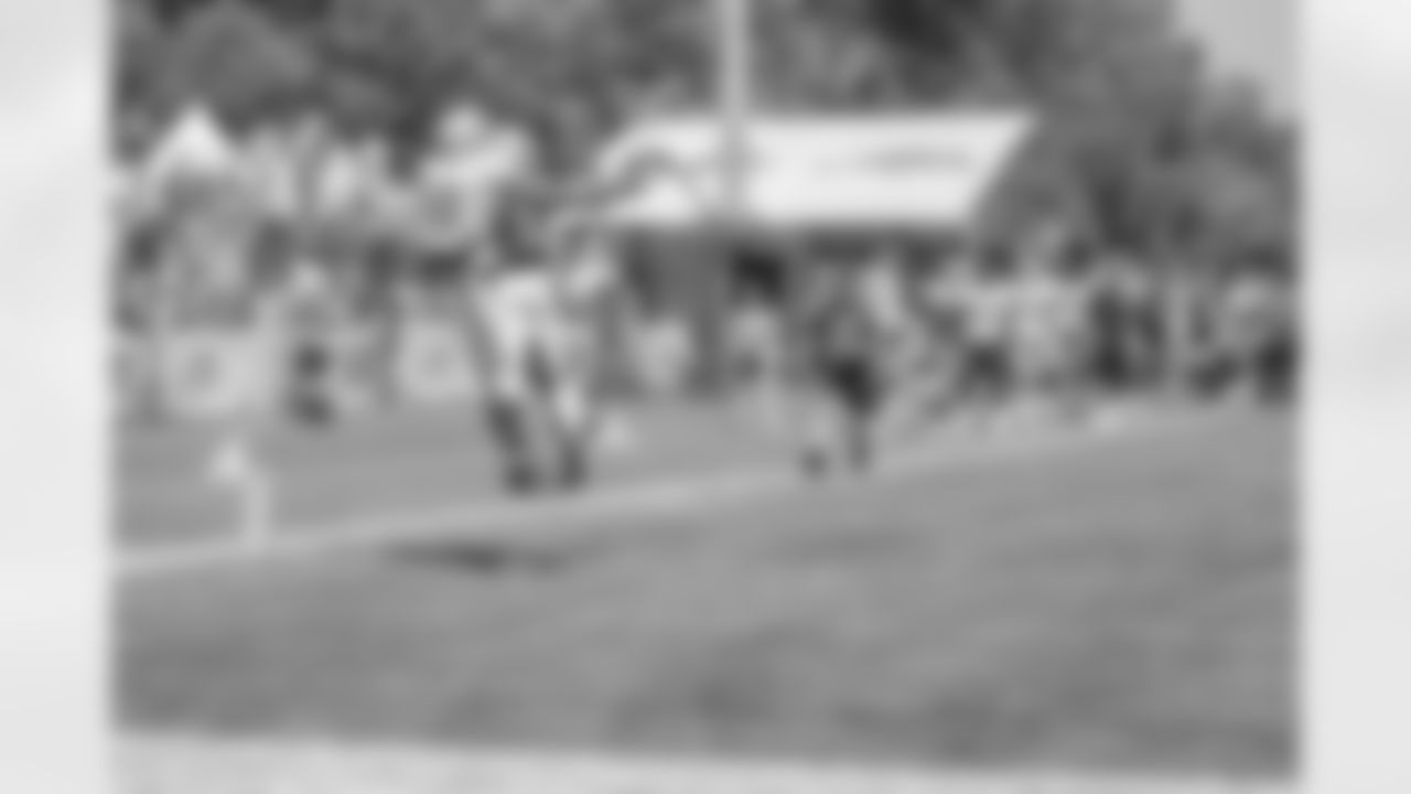 Detroit Lions cornerback Darius Slay (23) breaks up a pass in the end zone during training camp practice on Saturday, Aug. 4, 2018 in Allen Park, Mich. (Detroit Lions via AP)