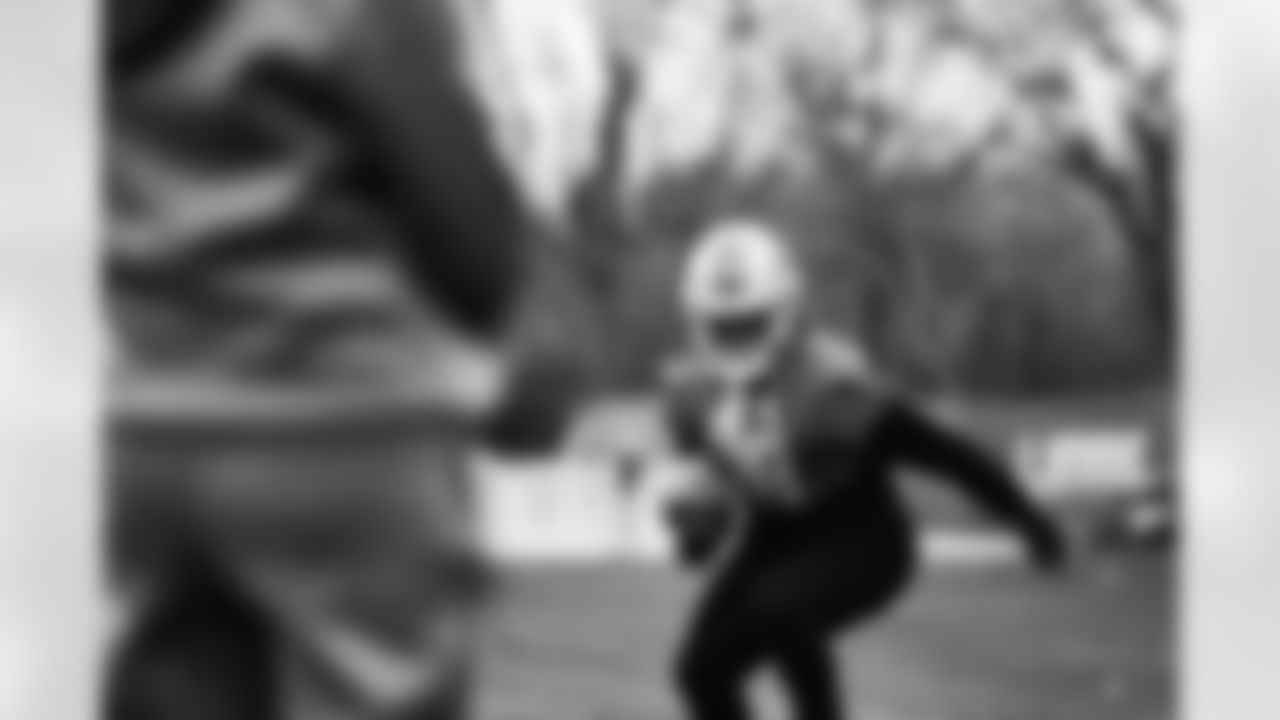 Detroit Lions running back Jermar Jefferson (28) during practice at the Lions Training Facility in Allen Park, MI on November 16, 2022. (Jeff Nguyen/Detroit Lions)