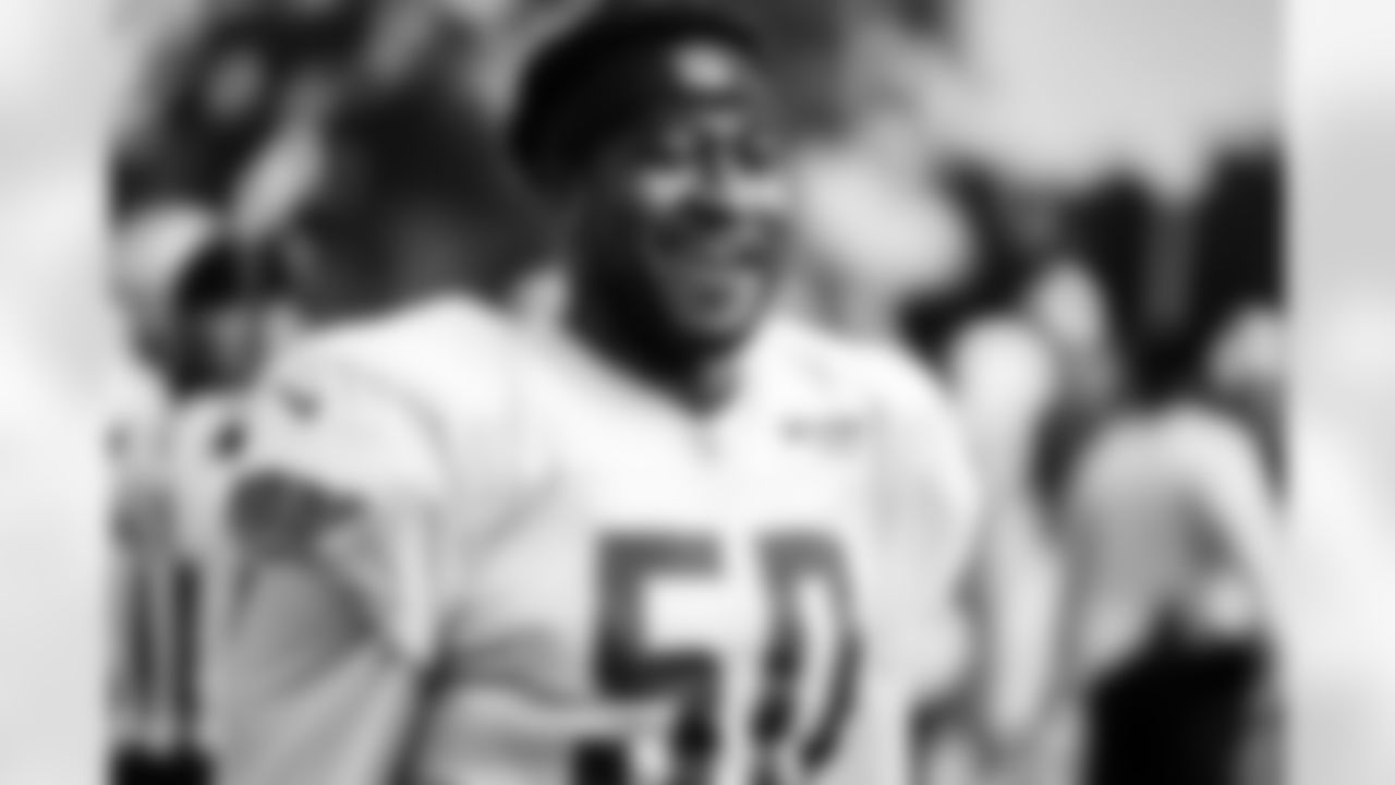 Detroit Lions linebacker Shaun Dion Hamilton (50) during a training camp practice at the Training Facility in Allen Park, MI on August 3rd, 2021. (Jeff Nguyen/Detroit Lions)